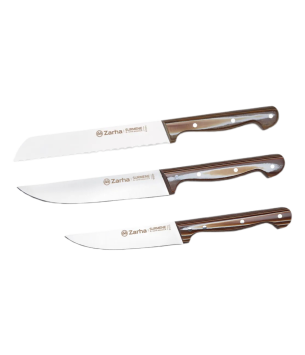Sürkarbisa Zarha 3'lü Ekmek Bıçak Seti